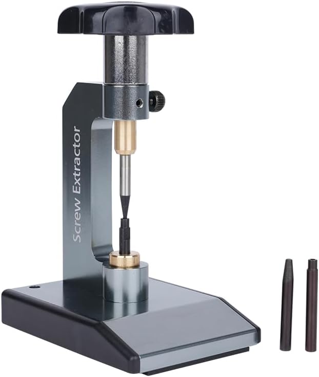 Eyeglass Screw Extractor Portable Broken screw removal tool for glasses with 1 Hollow & 1 Solid Bottom-Needle Compact Repair Kit for Optical Shops and Home