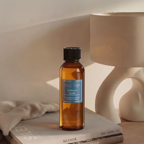 Image of COCORRINA Cashmere Vanilla Reed Diffuser Refill, 3.38 fl oz, 6 Reeds