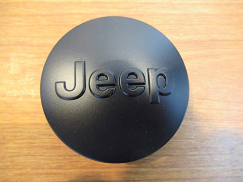 Mopar 2013-2021 Jeep Black Center Cap For Satin / Matte Finish Wheels New Oem #TOP1