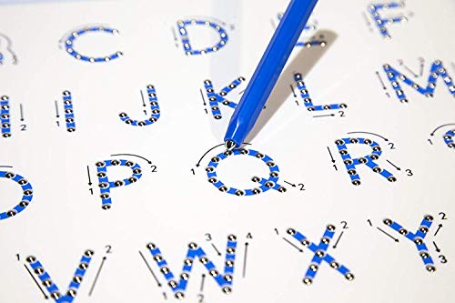 Lower Case Magnetic Letter Board,ABC Free Play Doodle Board Magnetic Letters Tracing Board,A to Z STEM Toys,Writing Learning Drawing Tablet with Stylus for Preschool,Toddler,Kids - Thumbnail 3