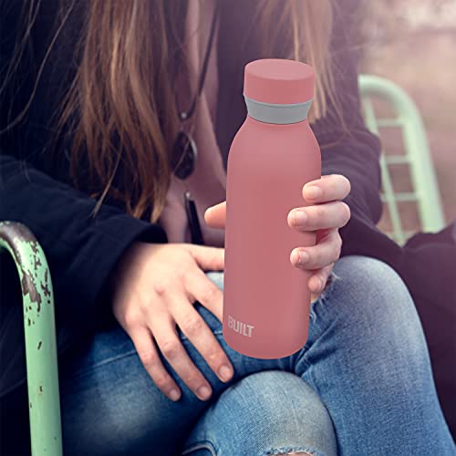 Image of BUILT Cascade Water Bottle, 18 ounces, Pink