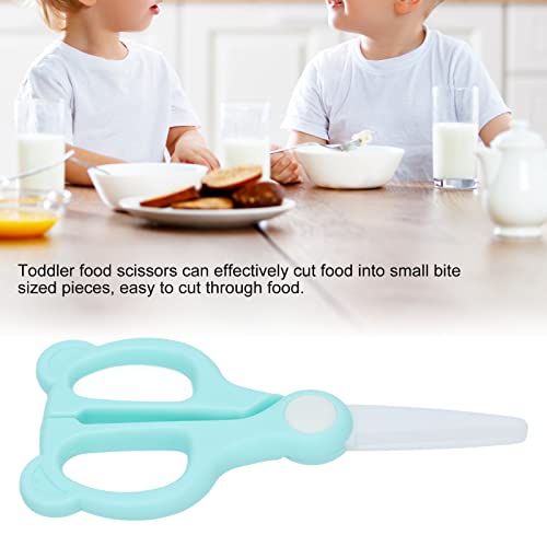 Baby Food Supplement Scissors Baby Food Ceramic Scissors Safety Ceramic Baby Scissors (Green) #TOP2