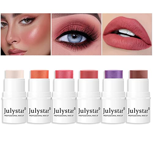 Joyeee Contour Highlighter Sticks Set, Multi-Use Facial Concealer Shadow Pen Blush Stick, Full Coverage, Waterproof, Longwear, Professional Body Face Makeup Shaping Stick For Balance Skin Tones, 6Pcs #TOP6