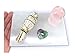 Om Zone Selenite Charging Plate for Cleansing Crystals & Healing Stones, Meditation, Reiki, Protection Crystals, Spiritual Gift (1, 6