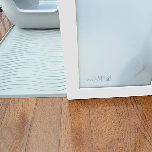 PetFusion ModestCat Litter Box Privacy Screen (3' Tall; 4' Wide, White). by PetFusion - Image 7