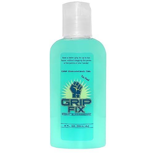 Grip Fix Tac Feel, Sticky Liquid Chalk, Get a Grip Enhancer Gel, 2 ounce bottle ! Tennis, Golf, Pole Dancing, Pickle Ball, Weightlifting, Running & More !