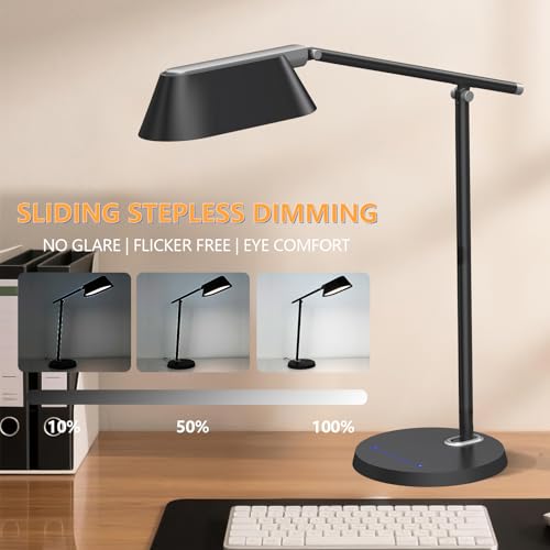 Lampe de bureau LED pour le télétravail confort et arrêt différé