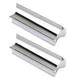 MILISTEN 2-Teiliger Gitarren-Slide-Tone-Bar-Edelstahl-Tone-Bar-Röhrenschieber für E-Gitarren-Instrumente für Lap-Steel-Gitarren