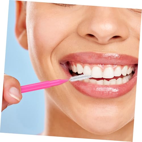 VICASKY 50 Stück Interdentalbürsten für Effiziente Zahnreinigung und Zahnseide Head für Optimale Mundhygiene Farben Je – Bild 5