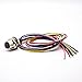 10PCS Sensor Receptacle M12 8 Pin Connector Waterproof A Coded Aviation Socket Female Straight Non-Shield Solder Type Back Mount Shiled Wiring 0.2M(0.656ft) Wireable Cable Industrial Round Connectors