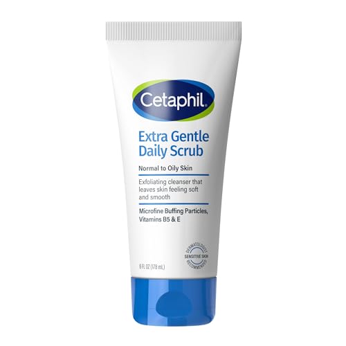 Cetaphil Exfoliating Face Wash, Extra Gentle Daily Face Scrub, Gently Exfoliates & Cleanses, For All...