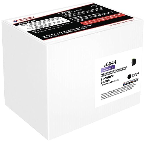 Toner noir Edding remplace Lexmark 80C2HK0 sans compromis sur la fiabilite