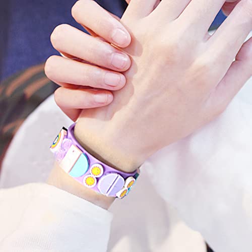 Kinderarmbanden, 6 stuks dots armbanden, vriendschapsbanden, speelgoed, doe-het-zelf creatieve knutselarmbanden, armbanden, armbanden voor kinderen, meisjes, jongens, tieners, verjaardagscadeaus, - Image 6