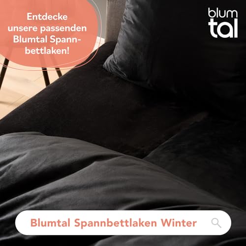 Blumtal Winterbettwäsche 200x200 cm Cashmere-Touch Plüsch – warmes Mikrofaser-Set, Oeko-TEX Zertifiziert… – Ansicht 4