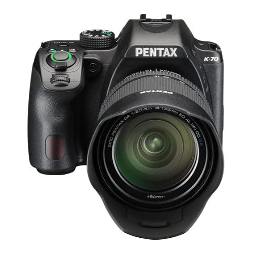 Pentax K-70 Dslr Camera With 18-135Mm Lens (Black) Bundle With 55-300Mm F/4.5-6.3 Ed Plm Wr Re Lens, Padded Strap, And 64Gb Extreme Pro Memory Card (4 Items) #TOP6