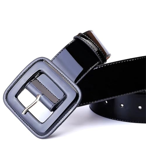 Women’S Candy Color Wide Faux Leather Corset Belt Luxury Designer For Dresses Fashion Solid Pattern 4.7Cm Width3