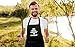 Savvy Designs Aprons for Men - Adjustable Black Apron with Pockets, Mr Good Lookin is Cookin - Unique Christmas BBQ & Grilling Gifts