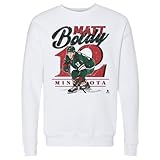 500 LEVEL Matt Boldy Crewneck Sweatshirt - Matt Boldy Minnesota Classic (White, Small)