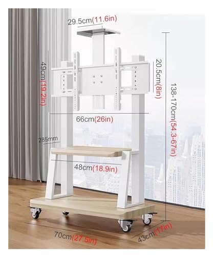 Soporte móvil para TV de 32-75 pulgadas con ruedas miniatura 2