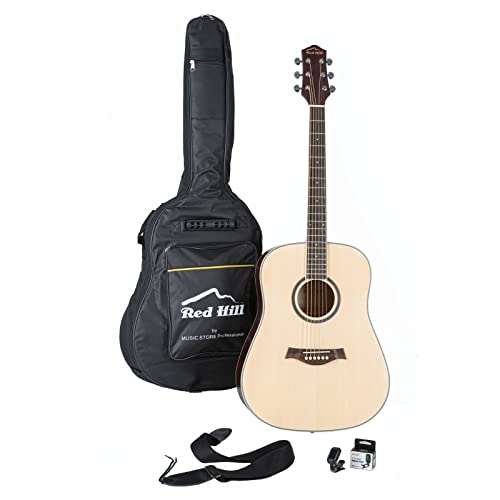 Red Hill WGS-1 NT Starter Kit – Guitare Acoustique - Les Beatles, Paul McCartney, John Lennon, RIngo Starr, George Harrison Red Hill WGS-1 NT Starter Kit - Guitare Acoustique