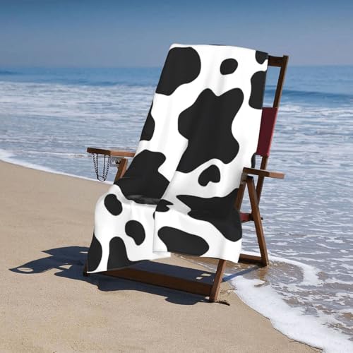Serviette horizontale imprimée vache en microfibre pour piscine douce - 6