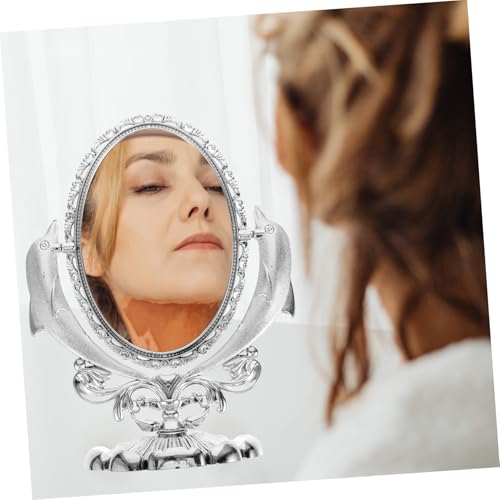 Miroir de maquillage pivotant double face : vue précise et stable