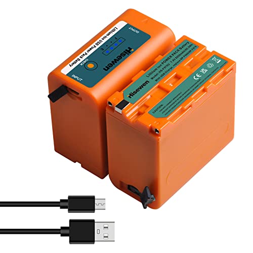 Indicatore LED: la batteria Hisewen NP-F970 ha 4 livelli di indicatori LED, che mostrano chiaramente le prestazioni in tempo reale.