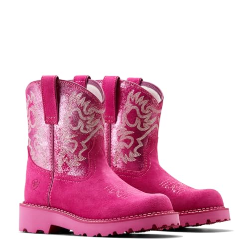 ARIAT Bota feminina P90090_w_Foo Western, Rosa metálico/rosa quente, 9