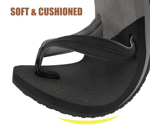 ChayChax Womens Two-Tone Flip Flops with Arch Support Comfort Beach Thong Sandals Indoor Outdoor3