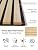Upick Acoustic Wood Slat Wall Panels 24" x 12" Oak for Interior Decor - Sound Absorbing Accent Wall, Easy DIY Install, 12 Pack