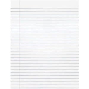 Pacon Composition Paper, 8″X10 1/2″, 3/8″ Ruling, White, 500 Sheets