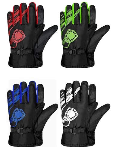 Guantes de invierno impermeables para niños Yaomiao protectores contra el viento