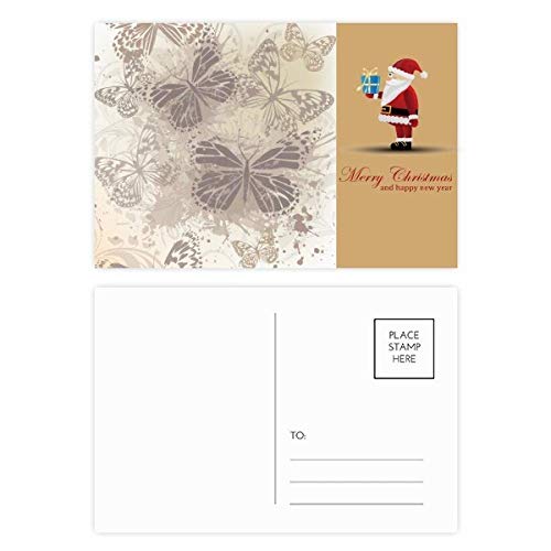 Cartes postales papillons gris vintage - Lot de 20 pièces pour correspondance