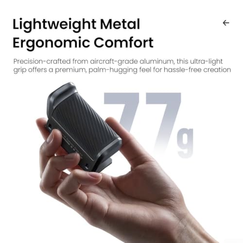 Kit de empuñaduras de metal para Insta360 Ace Pro y dji Action 5 jaula gris 7