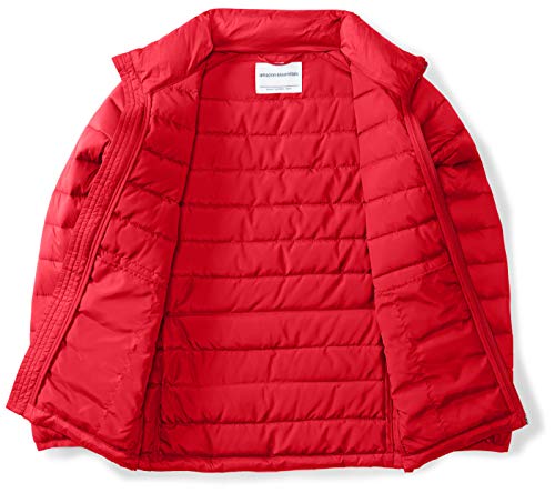 Amazon Essentials Boys' Lightweight Water-Resistant Packable Puffer Jacket, Red, Large #TOP3