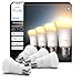 Produktbild Philips Hue Smart LED A60 Lampe, White Ambiance, E27 Fassung, 6W, Vollspektrumlicht 1000K-20000K, 810 Lumen, dimmbar, kompatibel mit Alexa, Google Assistant und Apple Home, 4er Pack