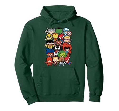 Marvel Heroes and Villains Team Kawaii Sudadera con Capucha