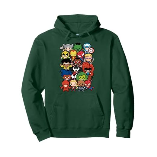 Marvel Heroes And Villains Team Kawaii Sudadera con Capucha