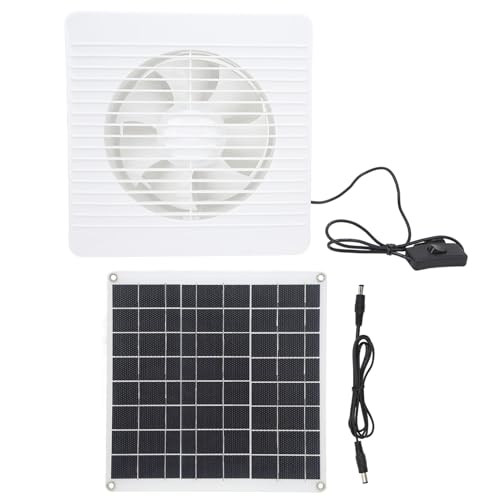 Ventilador de escape solar de 8 pulgadas para ventilar invernaderos y gallineros sin electricidad 5