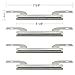 The Red BBQ 09423(4-pack) Stainless Steel crossover tube Replacement for Select Gas Grill Models by Brinkmann and Others