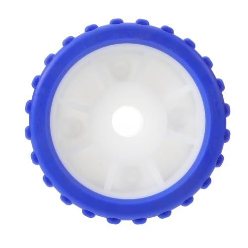 SUPVOX Boat Trailer Roller Wheel 5-inch Ribbed Blue Roller for Yacht Support Frame Replacement Boat Trailer Ribbed Assembly Kit for Boating Accessories