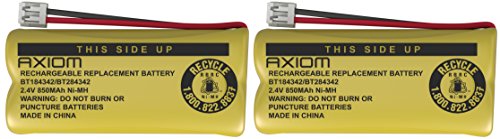 2-Pack Axiom Cordless Home Phone Battery for ATT BT184342 BT28433