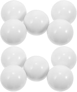 NUOBESTY Roulette Kugel Satz aus Weißem Acryl mit 10 Ersatzkugeln 14mm Durchmesser Langlebig und Kompatibel für Roulettetische in Riegel und Spielrunden