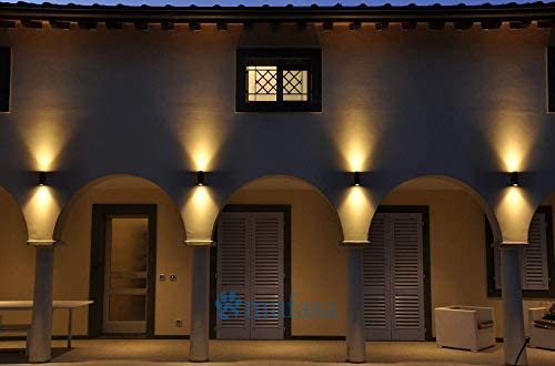 Image of Mufasa 30 Watts Up-Down Outdoor Cylinder LED Bulkhead Waterproof IP65 Exterior Wall Step Light Fixture Waterproof Lamp 30 Watts (Warm White)