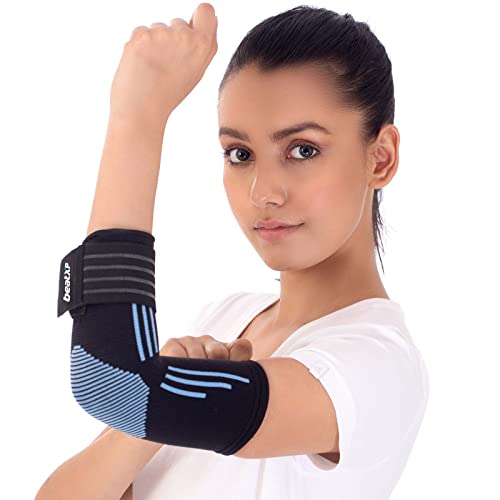 Image of beatXP 3D Elbow Support for Gym (Pack of 1) - Elbow Compression Sleeves for Pain Relief, Tendonitis, Tennis Elbow, Cricket, Arthritis & Joint Inflammation
