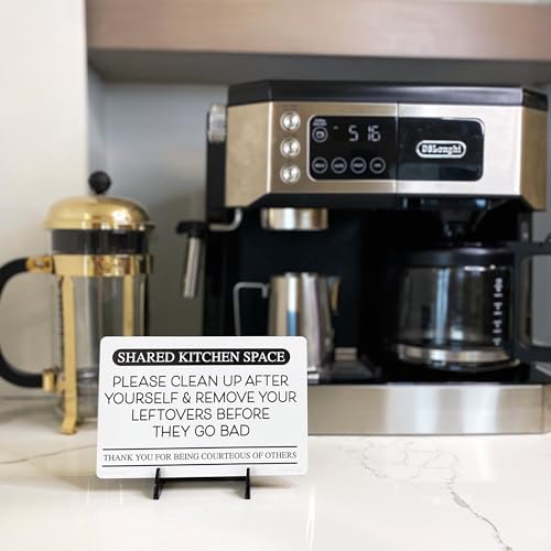 White Shared Kitchen Sign