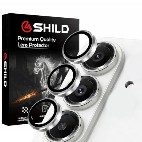Image of SHILD Camera Lens Protector for Samsung Galaxy S26 / S26 Plus (Silver) | 9H Tempered Glass | Ultra Clear HD | Scratch Resistant | Case Friendly | Easy Installation (1 Pack)