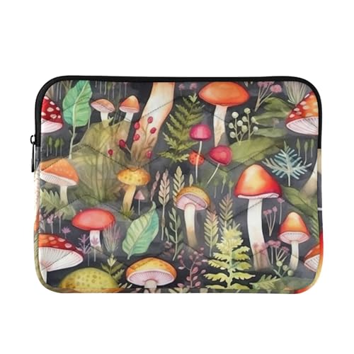 Funda para portátil 13-14 pulgadas impermeable con diseño de hongos