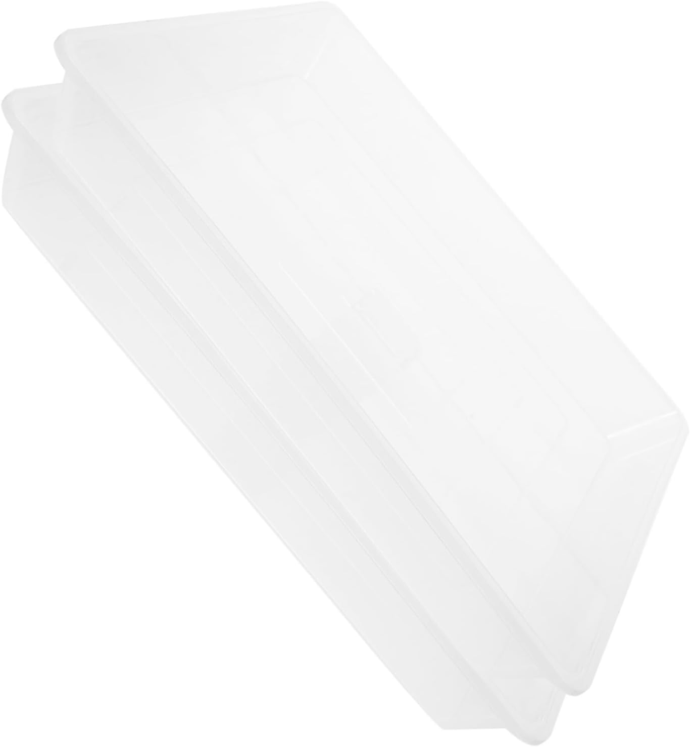 2pcs Large Flower Pot Saucer Square Planter Tray Plastic Drainage Tray for Plant Care