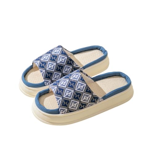 Silent Slippers Home Anti Slip Breathable Indoor Shoes Soft Soles Lightweight Men's and Women's Cloth Slips